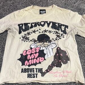 Cream Graphic Kids Shirt